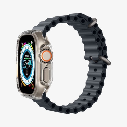ACS05458 - Apple Watch Ultra (Apple Watch (49mm)) Case Thin Fit in black showing the front